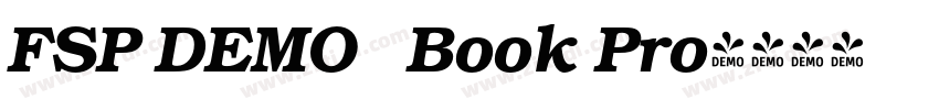 FSP DEMO   Book Pro字体转换